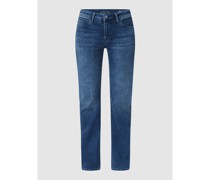Straight Leg High Rise Jeans mit Stretch-Anteil Modell 'Kendra'