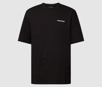 Oversized T-Shirt mit Label-Stitching