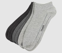 Sneakersocken mit Rippenbündchen im 7er-Pack Modell 'Soft'