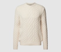 Strickpullover mit Strukturmuster