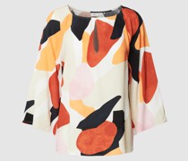 Blusenshirt mit Schlüsselloch-Ausschnitt
