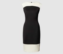 Knielanges Kleid mit Rundhalsausschnitt Modell 'NEOPRENE SCUBA'