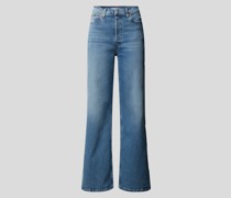 High Rise Flared Fit Jeans im Used-Look