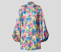 Minikleid mit floralem Muster