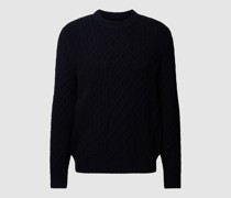 Strickpullover mit Strukturmuster