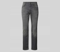 Slim Fit Jeans mit Knopfverschluss Modell "ARNE PIPE"