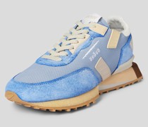 Sneaker aus Leder-Mix