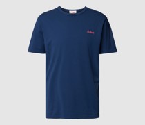 T-Shirt mit Label-Stitching Modell 'DOVER'
