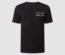T-Shirt mit Message-Print