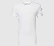 Slim Fit T-Shirt mit Label-Detail im 2er-Pack