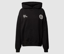 Oversized Hoodie mit Label-Print Modell 'TALBOT'