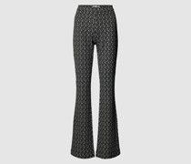 Stoffhose mit Allover-Muster Modell 'MACY'