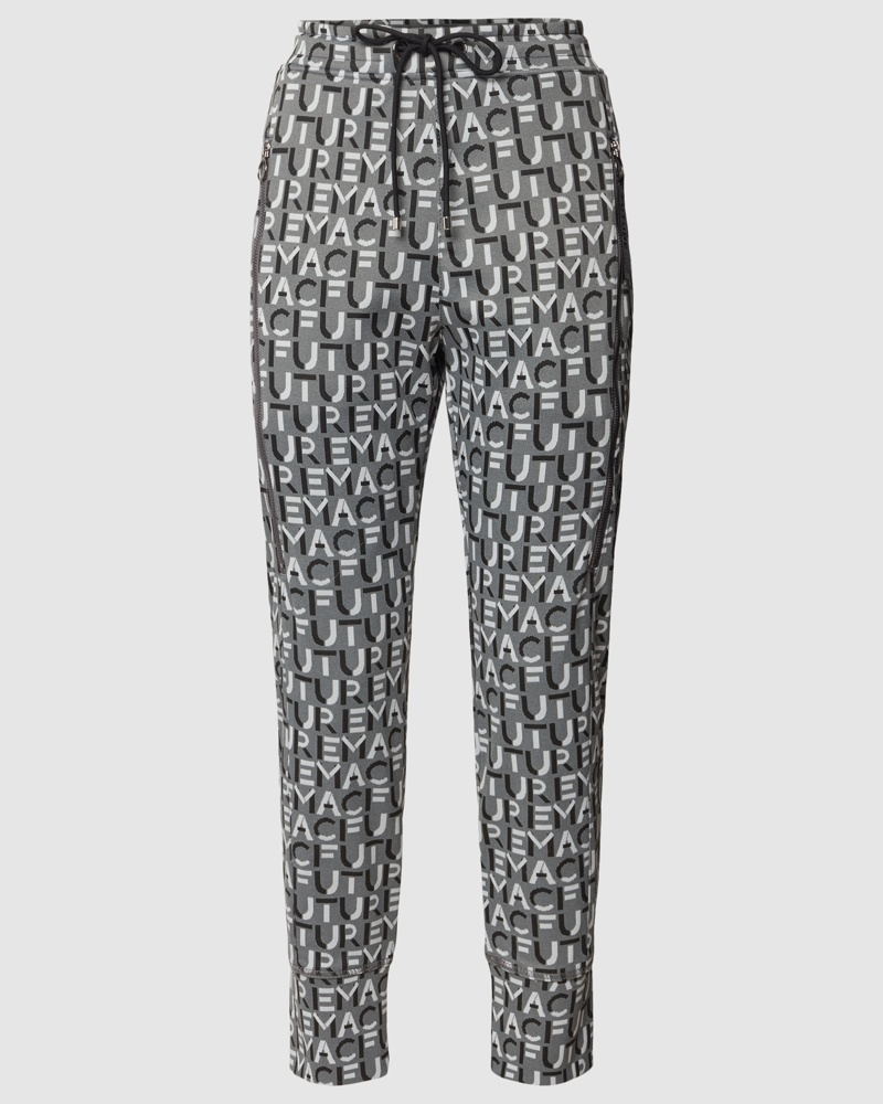 MAC Jeans Damen Sweatpants mit Allover-Muster Modell 'FUTURE'