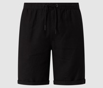 Regular Fit Shorts aus Leinenmischung Modell 'Aurelius'