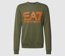 Sweatshirt mit Label-Print