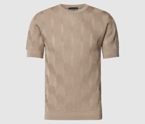 T-Shirt mit Strukturmuster