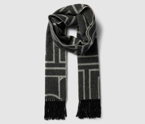 Schal mit Allover-Muster Modell 'Pentile'