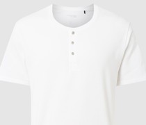 Serafino-Shirt aus Baumwolle