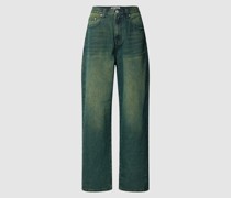 Baggy Fit Jeans mit Label-Patch