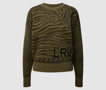Sweatshirt aus Baumwolle mit Animal-Print