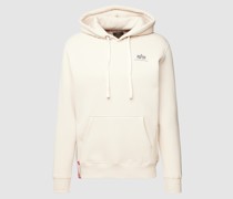 Hoodie mit Label-Print Modell 'BASIC'