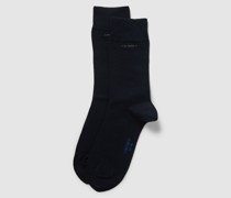 Socken mit elastischem Rippenbündchen im 2er-Pack