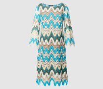 Knielanges Kleid mit Allover-Muster