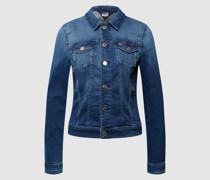 Slim Fit Jeansjacke mit Stretch-Anteil Modell 'Vivianne'