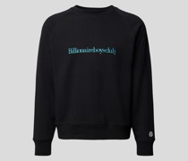 Sweatshirt mit Label-Stitching