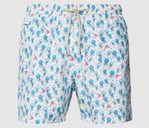 Badehose mit Allover-Print Modell 'FANTASY'