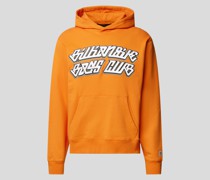 Hoodie mit Label-Stitching