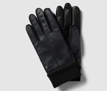 Handschuhe mit gerippten Abschlüssen Modell 'Kopenhagen'