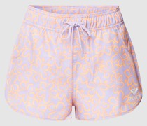 Shorts mit floralem Allover-Muster Modell 'HAWAIIAN'