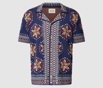 Freizeithemd mit Allover-Muster Modell 'Jacquard'