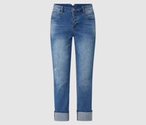 Jeans mit Stretch-Anteil in 7/8-Länge Modell 'Bali'