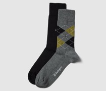 Socken mit Label-Applikation im 2er-Pack