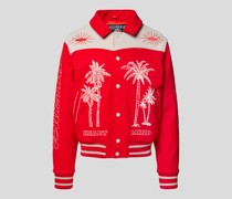 College-Jacke mit Motiv-Stitchings