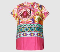 Blusenshirt aus Baumwolle mit Allover-Muster