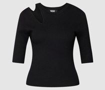 Strickbluse mit Cut Out