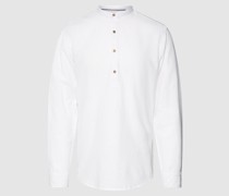 Slim Fit Freizeithemd mit Stehkragen Modell 'SUMMER'