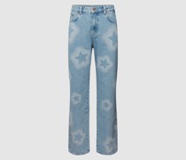 Baggy Jeans mit Muster