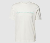 T-Shirt mit Label-Stitching