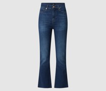 Cropped Bootcut Jeans mit Stretch-Anteil