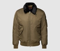 Bomberjacke mit Kunstfellbesatz