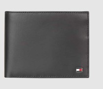 Geldbörse aus Leder mit Logo-Applikation