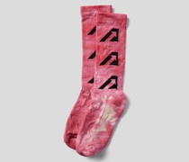 Socken mit Label-Print