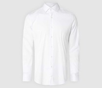 Slim Fit Business-Hemd aus Popeline Modell 'Santos'