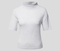 T-Shirt mit Stehkragen