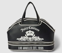 Bowling Bag mit Label-Detail Modell 'HEATHER'