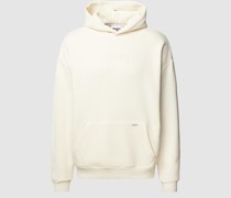 Hoodie mit Label-Stitching
